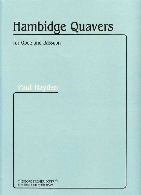 Paul Hayden Hambidge Quavers&nbsp;&nbsp;Oboe und Fagott&nbsp;&nbsp;Partitur und Stimmen