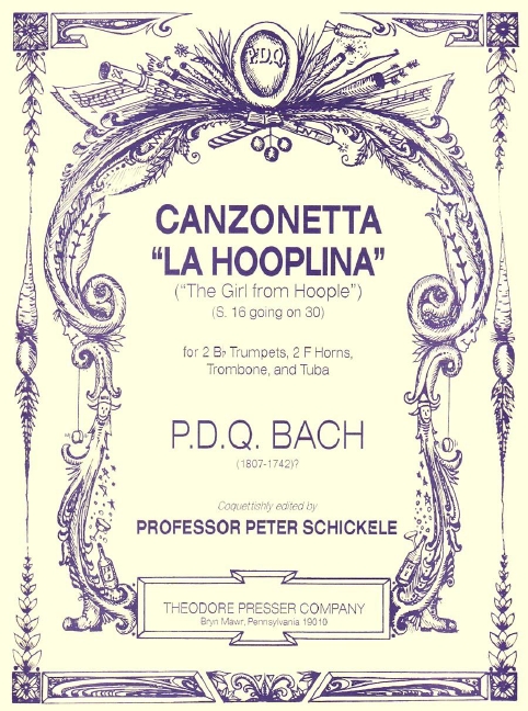 P. D. Q. Bach Conzonetta 'La Hopplina'&nbsp;&nbsp;2 Trompeten, 2 Hörner, Posaune und Tuba&nbsp;&nbsp;Partitur und Stimmen