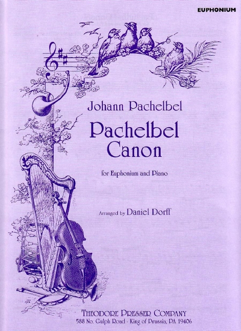 Johann Pachelbel Pachebel Canon&nbsp;&nbsp;Euphonium und Klavier&nbsp;&nbsp;Klavierauszug mit Solostimme