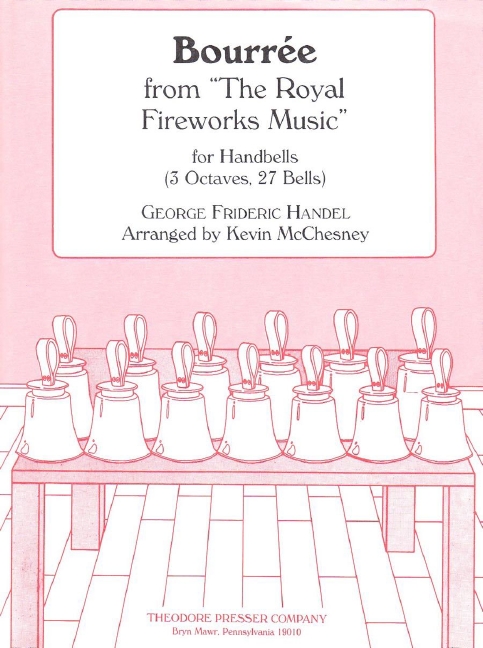 George Frideric Handel Bourree&nbsp;&nbsp;Glocken&nbsp;&nbsp;Spielpartitur