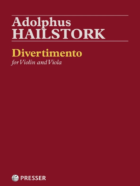 Adolphus Hailstork Divertimento  Violine und Viola  Aufführungsmaterial