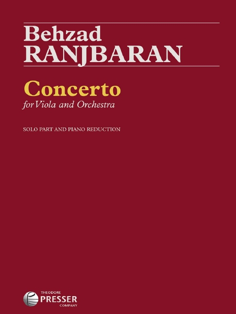 Behzad Ranjbaran Concerto for Viola and Orchestra&nbsp;&nbsp;Viola und Klavier&nbsp;&nbsp;Klavierpartitur