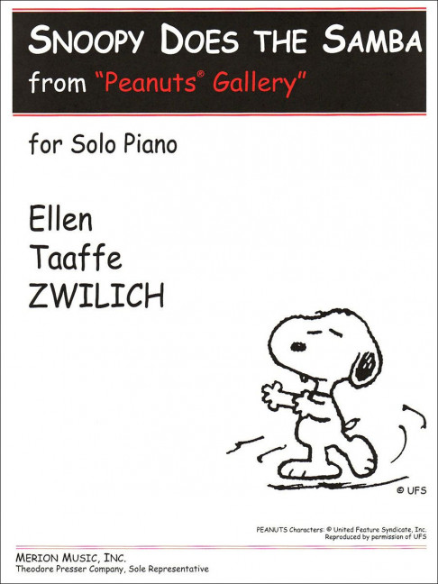 Ellen Taaffe Zwilich Snoopy Does The Samba&nbsp;&nbsp;Klavier&nbsp;&nbsp;Solostimme