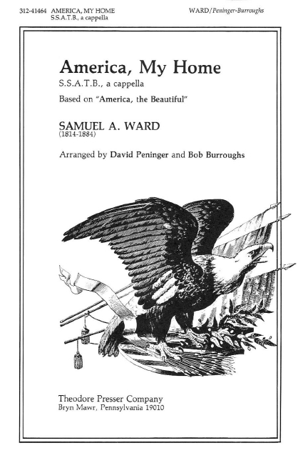 Samuel Ward America, My Home&nbsp;&nbsp;Chor&nbsp;&nbsp;Chorpartitur