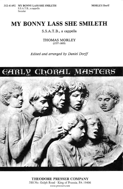 Thomas Morley My Bonny Lass She Smileth&nbsp;&nbsp;Chor&nbsp;&nbsp;Chorpartitur