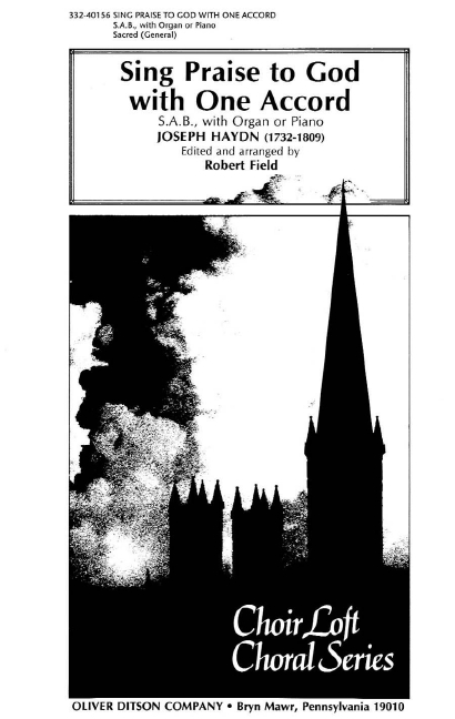 Franz Joseph Haydn Sing Praise To God With One Accord&nbsp;&nbsp;Chor und Orgel&nbsp;&nbsp;Chorpartitur