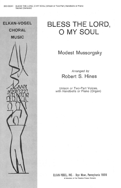 Modest Mussorgsky Bless The Lord O My Soul&nbsp;&nbsp;&nbsp;&nbsp;Chorpartitur