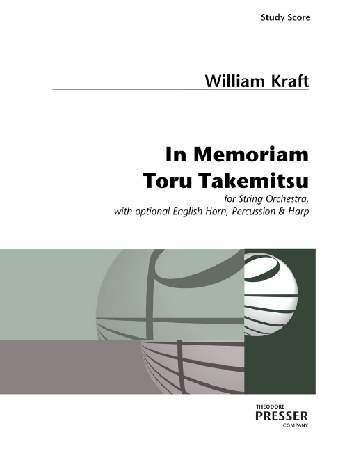 William Kraft In Memoriam Toru Takemitsu&nbsp;&nbsp;Streichorchester&nbsp;&nbsp;Studienpartitur