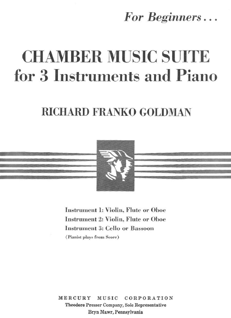 Richard Goldman Chamber Music Suite&nbsp;&nbsp;Flöte, Oboe, Fagott und Streichquintett&nbsp;&nbsp;Partitur und Stimmen