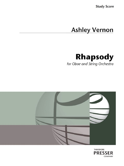 Ashley Vernon Rhapsody&nbsp;&nbsp;Oboe und Streichquintett&nbsp;&nbsp;Studienpartitur
