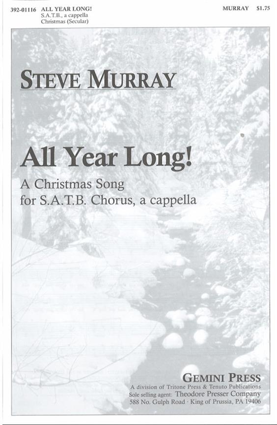 Steve Murray All Year Long!&nbsp;&nbsp;&nbsp;&nbsp;Chorpartitur