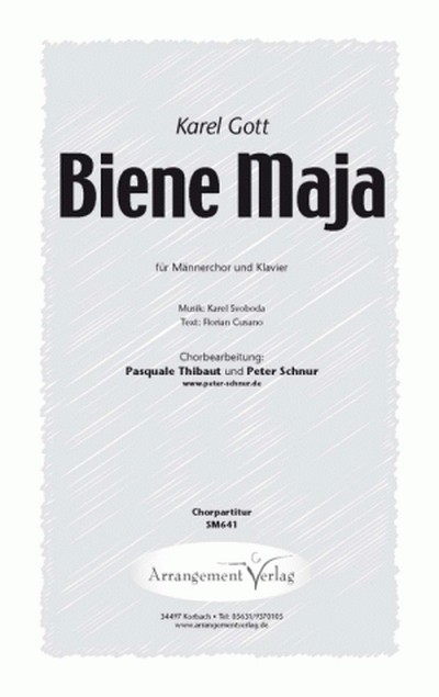 Biene Maja   für gem Chor und Klavier  Singpartitur