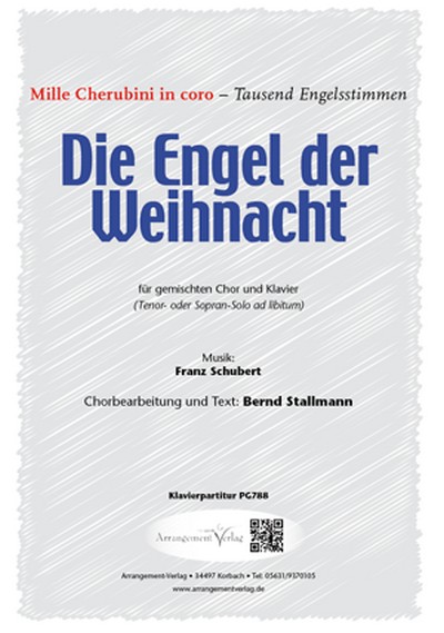 Franz Schubert, T.+ Die Engel der Weihnacht (vierstimmig)  für SATB und Klavier  Singpartitur
