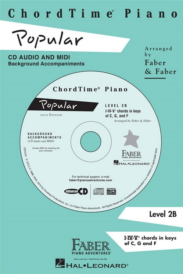 ChordTime Piano Popular CD  Klavier  CD
