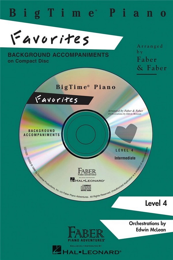 BigTime Piano Favorites Level 4 CD  Klavier  CD
