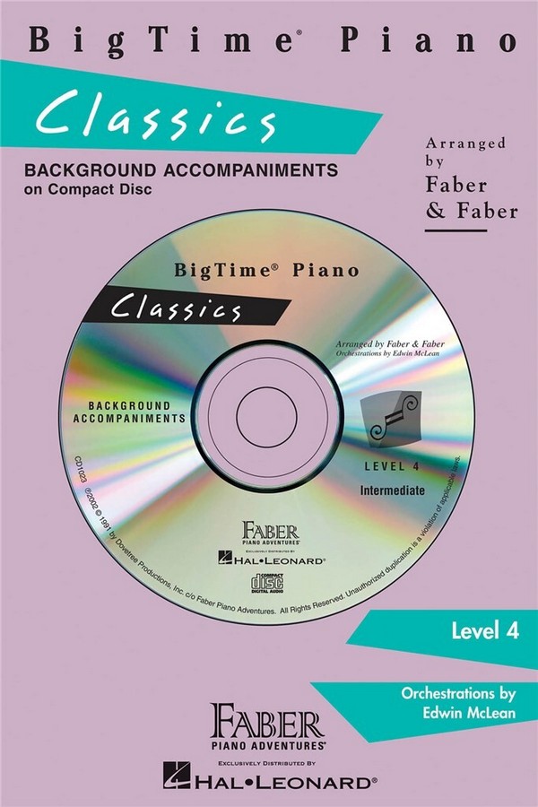 BigTime Piano Classics Level 4 CD  Klavier  CD