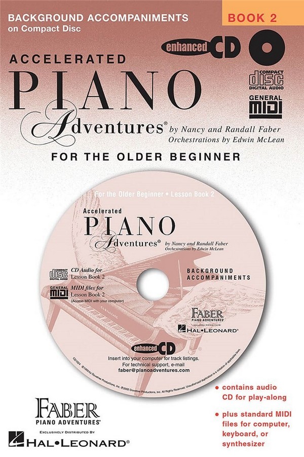 Piano Adventures for the Older Beginner Book 2 CD  Klavier  CD