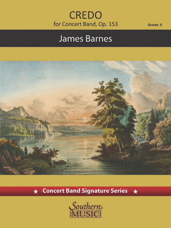James Barnes Credo&nbsp;&nbsp;Concert Band&nbsp;&nbsp;Partitur