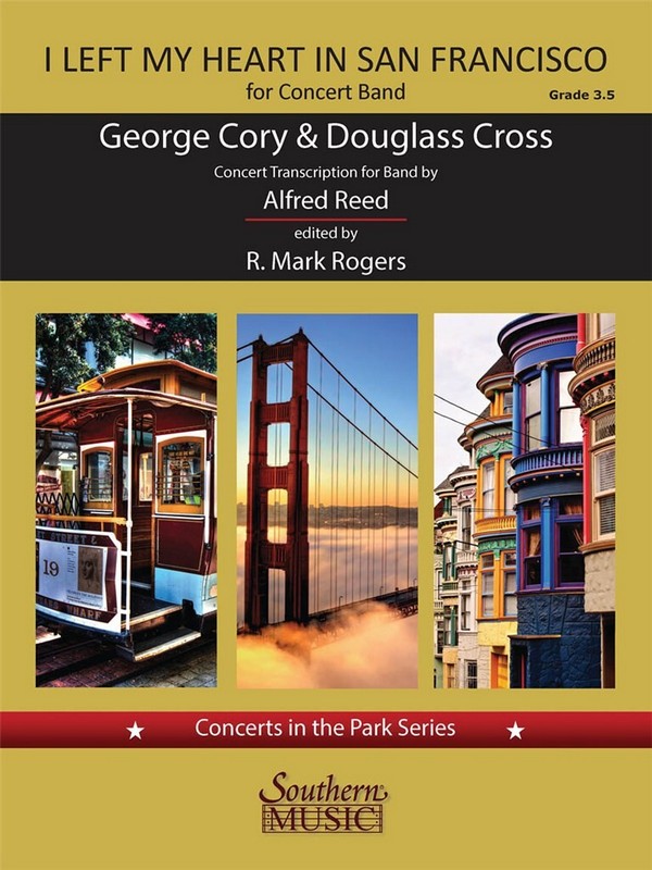 George Cory I Left My Heart in San Francisco&nbsp;&nbsp;Concert Band&nbsp;&nbsp;Partitur + Stimmen