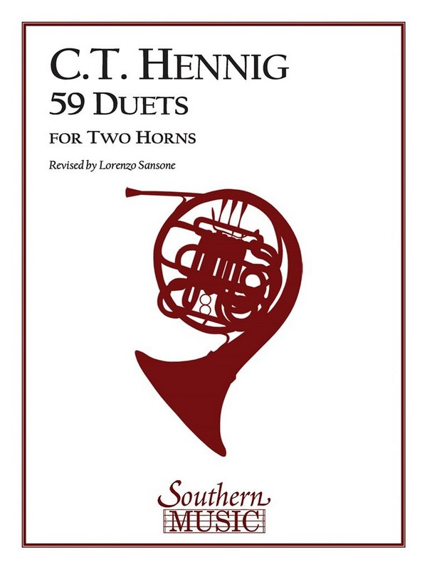 C.T. Hennig 59 Duets&nbsp;&nbsp;2 Horns&nbsp;&nbsp;Buch
