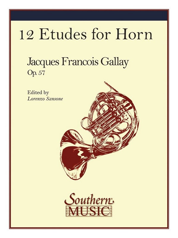 Jacques-François Gallay 12 ( Twelve) Etudes, Op. 57&nbsp;&nbsp;Horn&nbsp;&nbsp;Buch