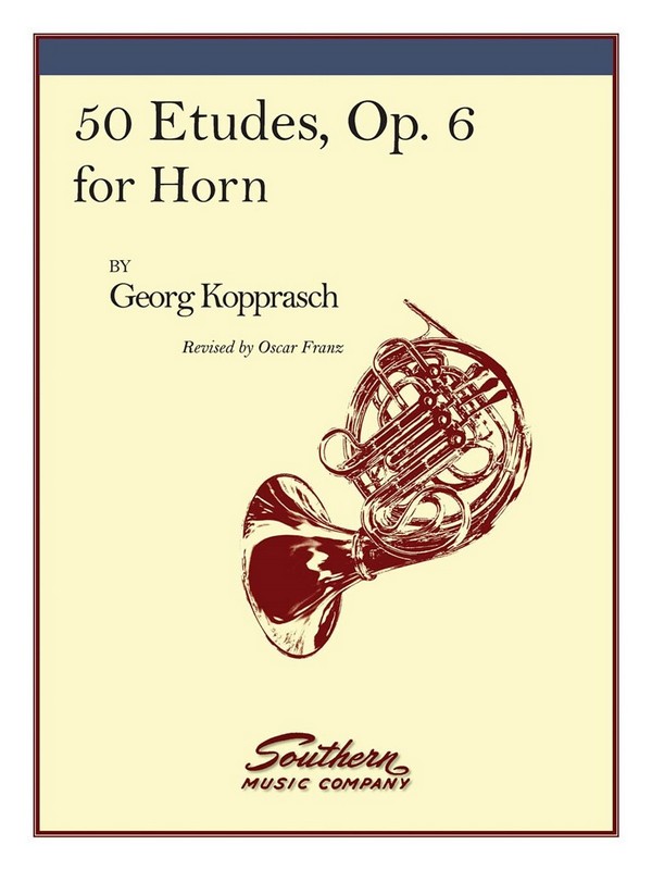 C. Kopprasch 50 ( Fifty ) Etudes, Op. 6&nbsp;&nbsp;Horn&nbsp;&nbsp;Buch