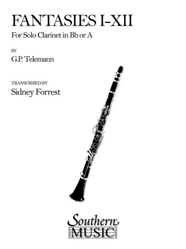 Georg Philipp Telemann Fantasies I-Xii (1 - 12)&nbsp;&nbsp;Clarinet&nbsp;&nbsp;Buch