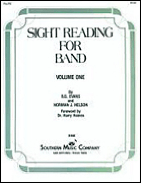 Billy Evans Sight Reading For Band, Bk. 1 (Srb1)&nbsp;&nbsp;Concert Band&nbsp;&nbsp;Stimme