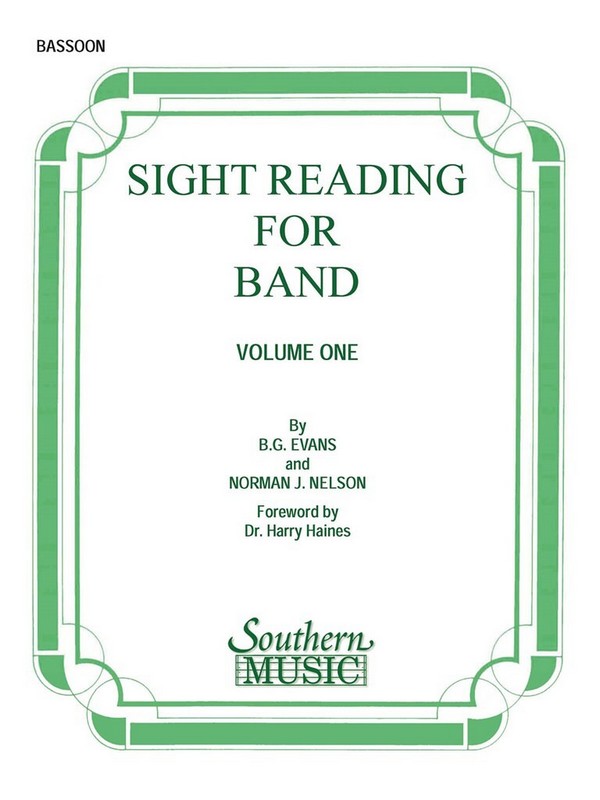 Billy Evans Sight Reading For Band, Bk. 1 (Srb1)&nbsp;&nbsp;Fagott&nbsp;&nbsp;Stimme