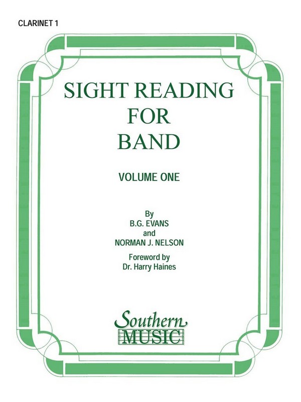 Billy Evans Sight Reading For Band, Bk. 1 (Srb1)&nbsp;&nbsp;Concert Band&nbsp;&nbsp;Stimme