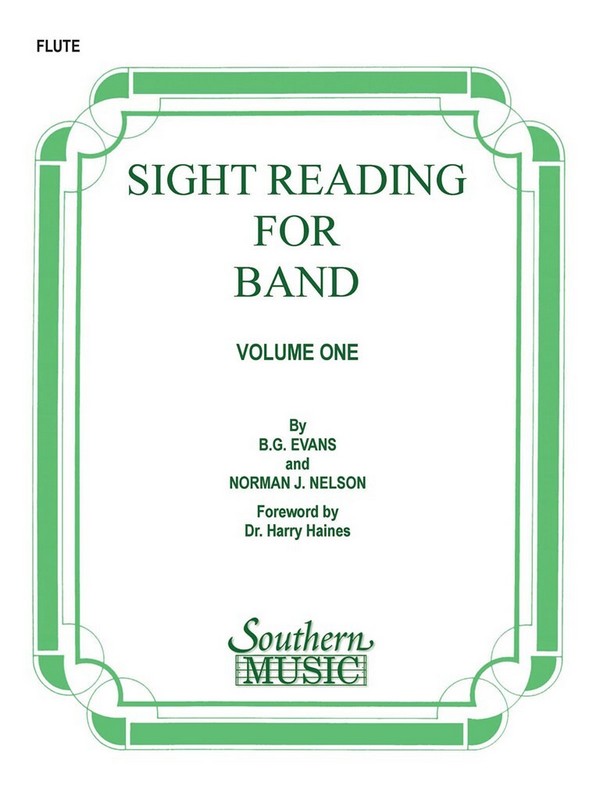Billy Evans Sight Reading For Band, Bk. 1 (Srb1)&nbsp;&nbsp;Flute&nbsp;&nbsp;Stimme