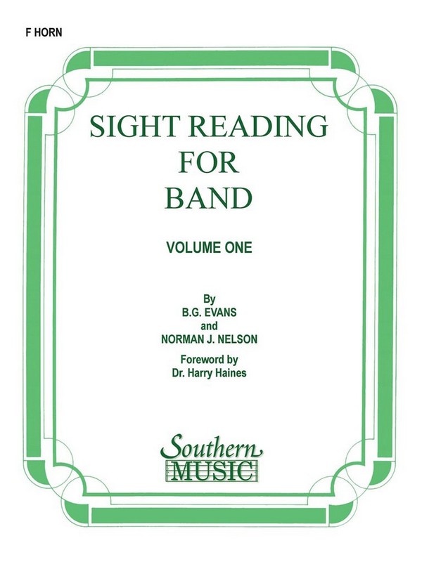 Billy Evans Sight Reading For Band, Bk. 1 (Srb1)&nbsp;&nbsp;Horn&nbsp;&nbsp;Stimme