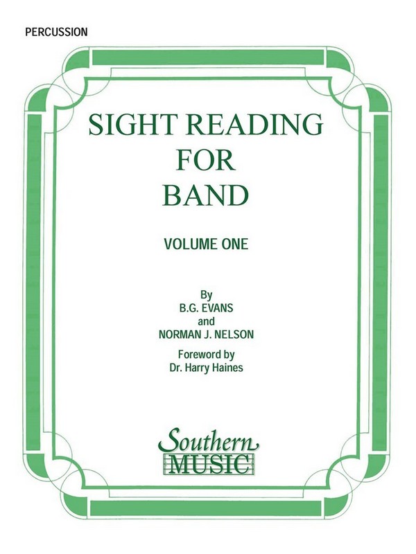 Billy Evans Sight Reading For Band, Bk. 1 (Srb1)&nbsp;&nbsp;Concert Band&nbsp;&nbsp;Stimme