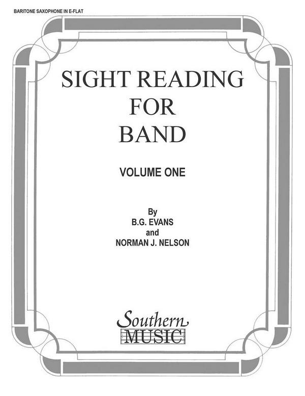 Billy Evans Sight Reading For Band, Bk. 1 (Srb1)&nbsp;&nbsp;Baritone Saxophone&nbsp;&nbsp;Stimme