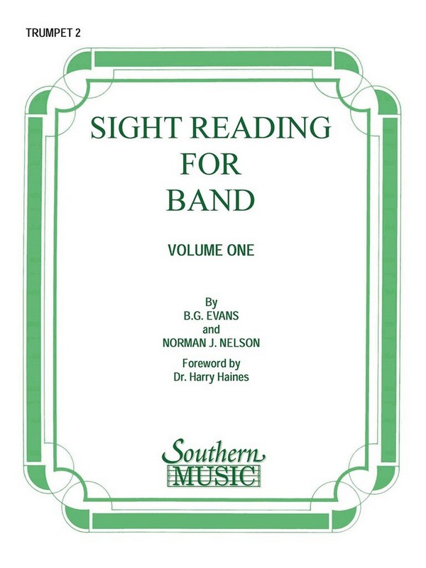 Billy Evans Sight Reading For Band, Bk. 1 (Srb1)&nbsp;&nbsp;Trumpet&nbsp;&nbsp;Stimme