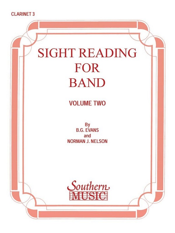 E.G. Evans Sight Reading For Band, Bk. 2 (Srb2)&nbsp;&nbsp;Clarinet&nbsp;&nbsp;Stimme