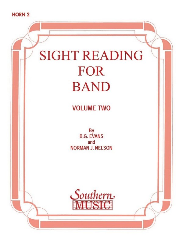 Billy Evans Sight Reading For Band, Bk. 2 (Srb2)&nbsp;&nbsp;Horn&nbsp;&nbsp;Stimme