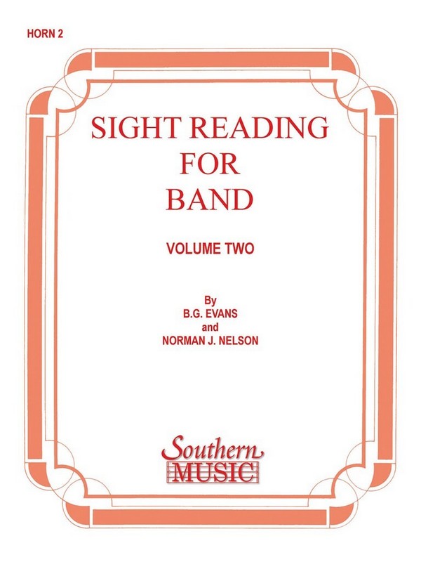Billy Evans Sight Reading For Band, Bk. 2 (Srb2)&nbsp;&nbsp;Horn&nbsp;&nbsp;Stimme
