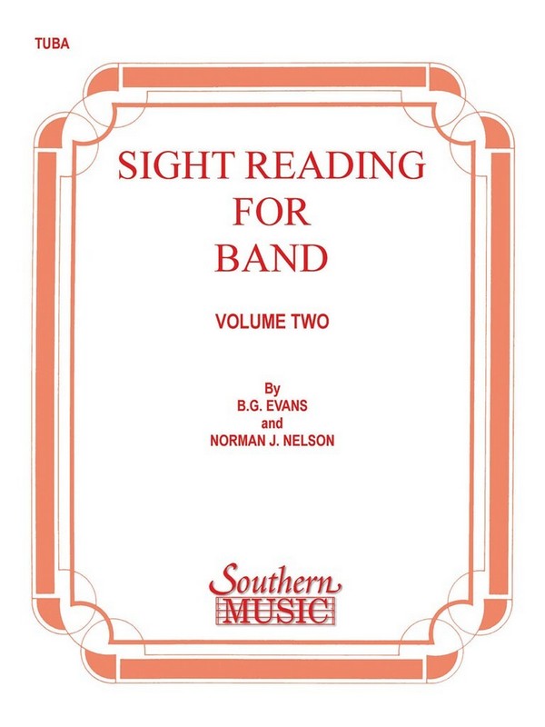 Billy Evans Sight Reading For Band, Bk. 2 (Srb2)&nbsp;&nbsp;Tuba&nbsp;&nbsp;Stimme