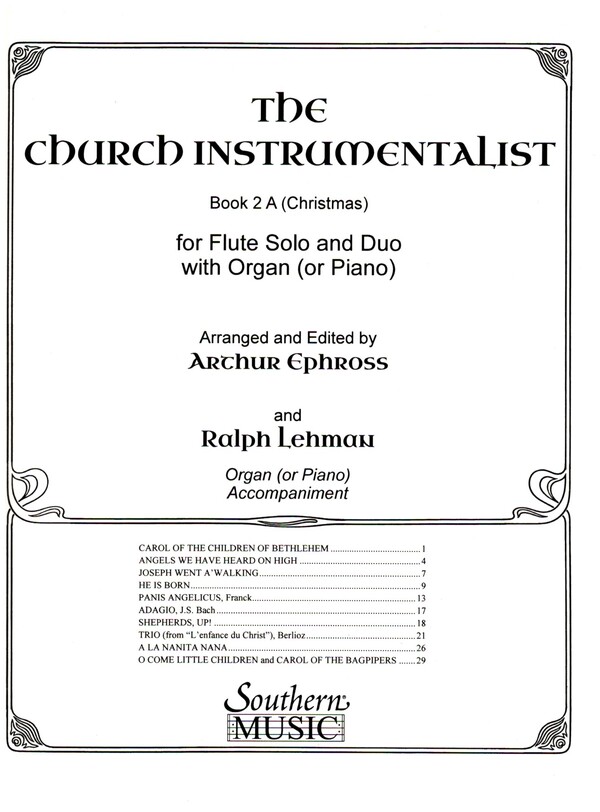 Church Instrumentalist vol.2a (Christmas)&nbsp;&nbsp;for 1-2 flutes and organ (piano)&nbsp;&nbsp;score
