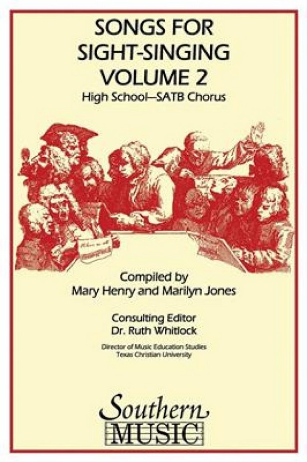 Bobby Siltman Songs For Sight Singing-Jh-Satb Vol 2 (Sss Jh-Sa&nbsp;&nbsp;SATB&nbsp;&nbsp;Chorpartitur