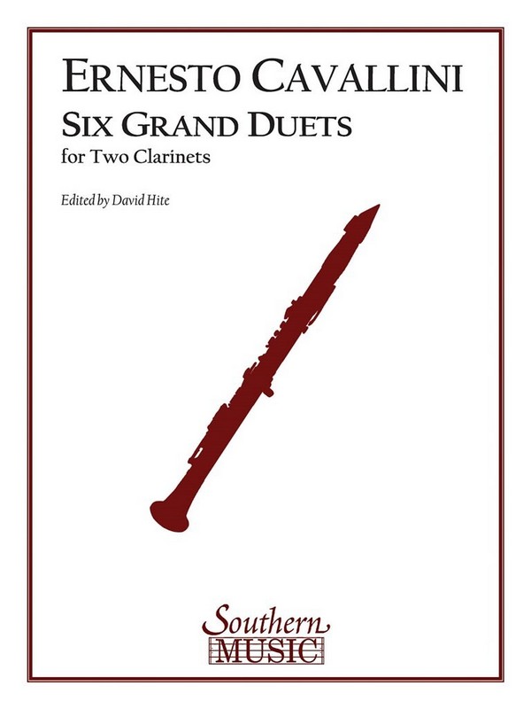 Ernesto Cavallini Six (6) Grand Duets&nbsp;&nbsp;Clarinet Duet&nbsp;&nbsp;Buch