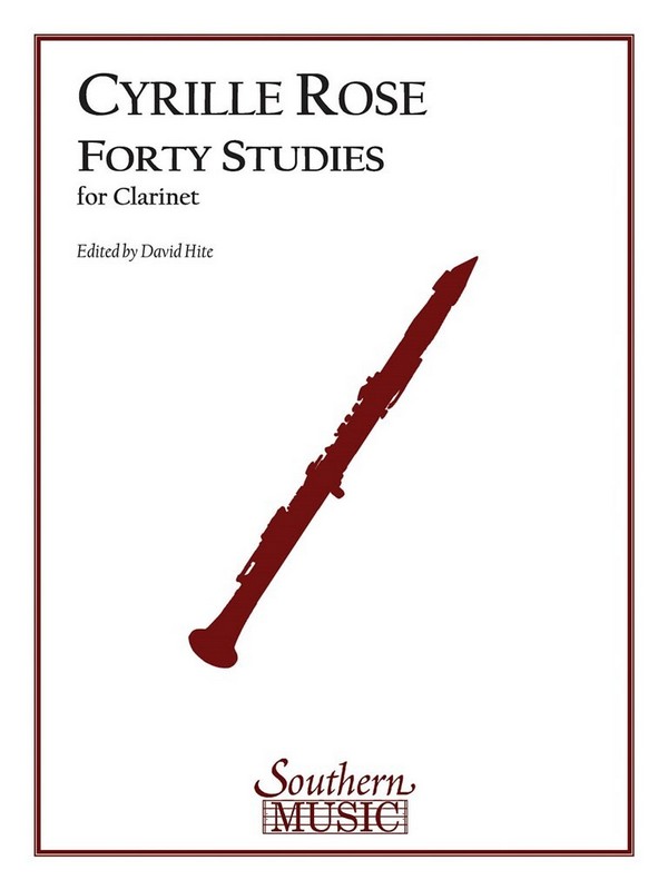 Cyrille Rose Forty Studies&nbsp;&nbsp;Clarinet&nbsp;&nbsp;Buch