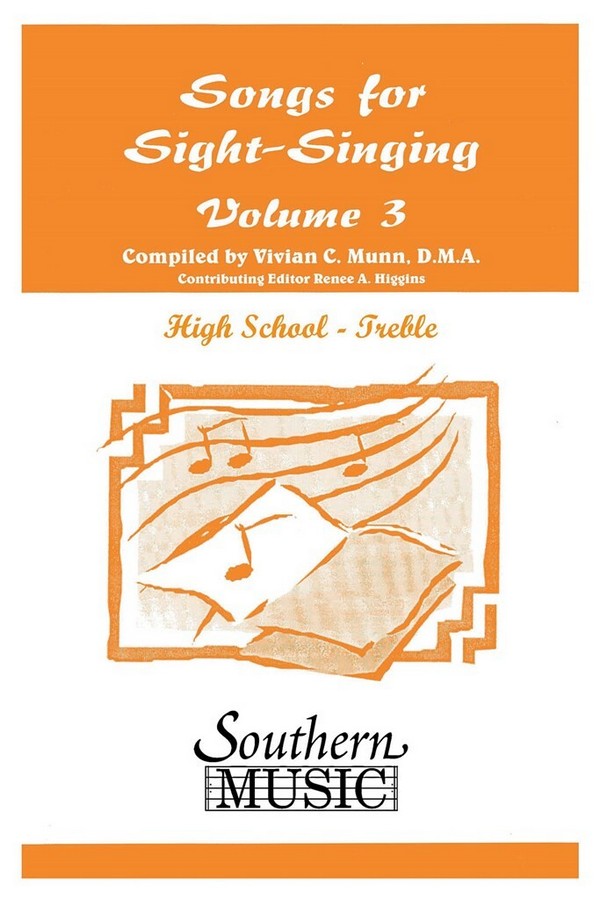 Bobby Siltman Songs For Sight-Singing Volume 3-Hs-Ssa&nbsp;&nbsp;SSA&nbsp;&nbsp;Chorpartitur
