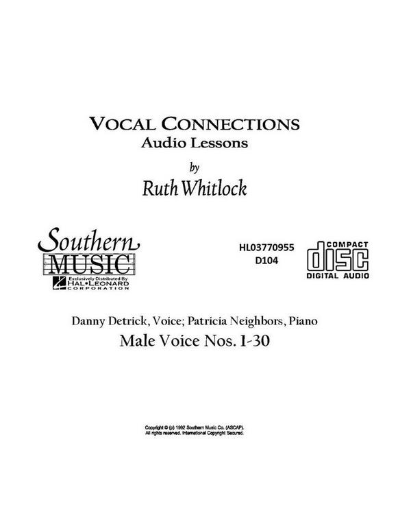 Ruth Whitlock Male Cd For Vocal Connections&nbsp;&nbsp;Concert Band&nbsp;&nbsp;CD