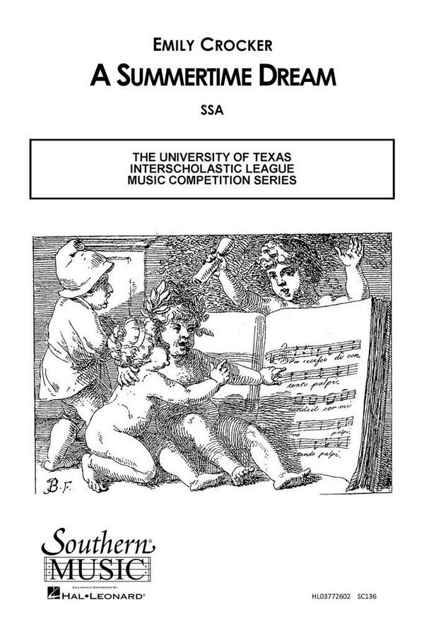 Emily Crocker Summertime Dream&nbsp;&nbsp;SSA&nbsp;&nbsp;Chorpartitur