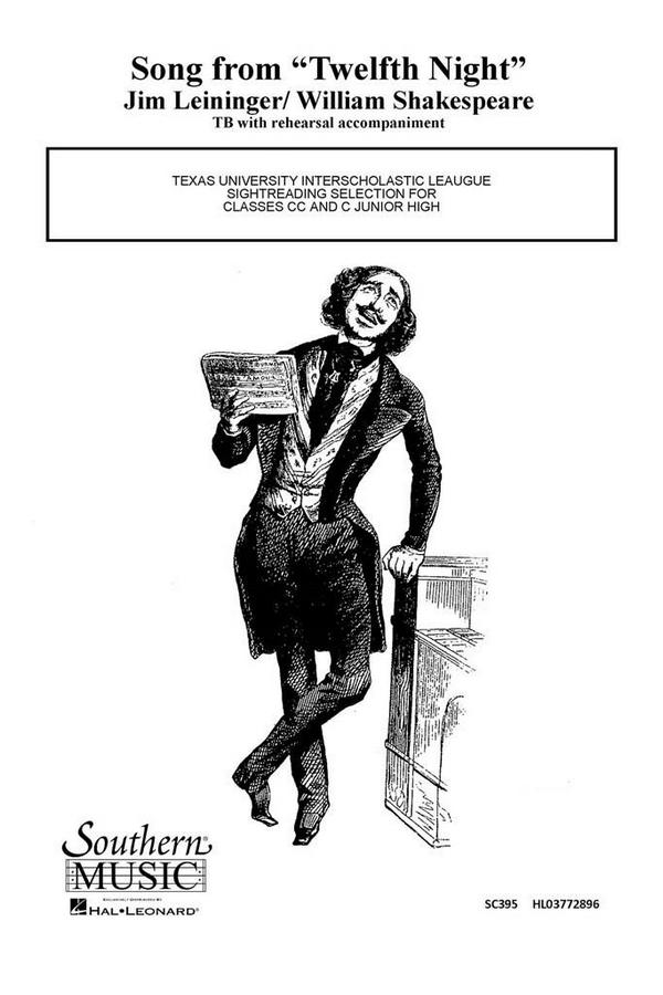 Jim Leininger Song From Twelfth (12Th) Night&nbsp;&nbsp;TB&nbsp;&nbsp;Chorpartitur
