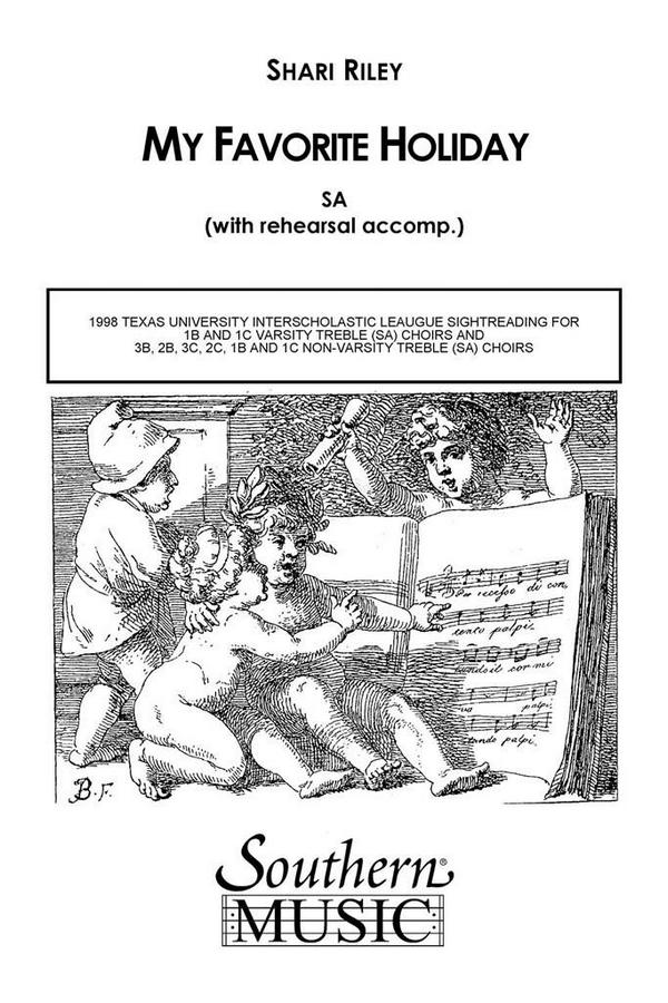 Shari Riley My Favorite Holiday&nbsp;&nbsp;SA&nbsp;&nbsp;Chorpartitur