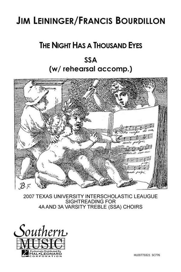 Jim Leininger Night Has A Thousand Eyes, The&nbsp;&nbsp;SSA&nbsp;&nbsp;Chorpartitur