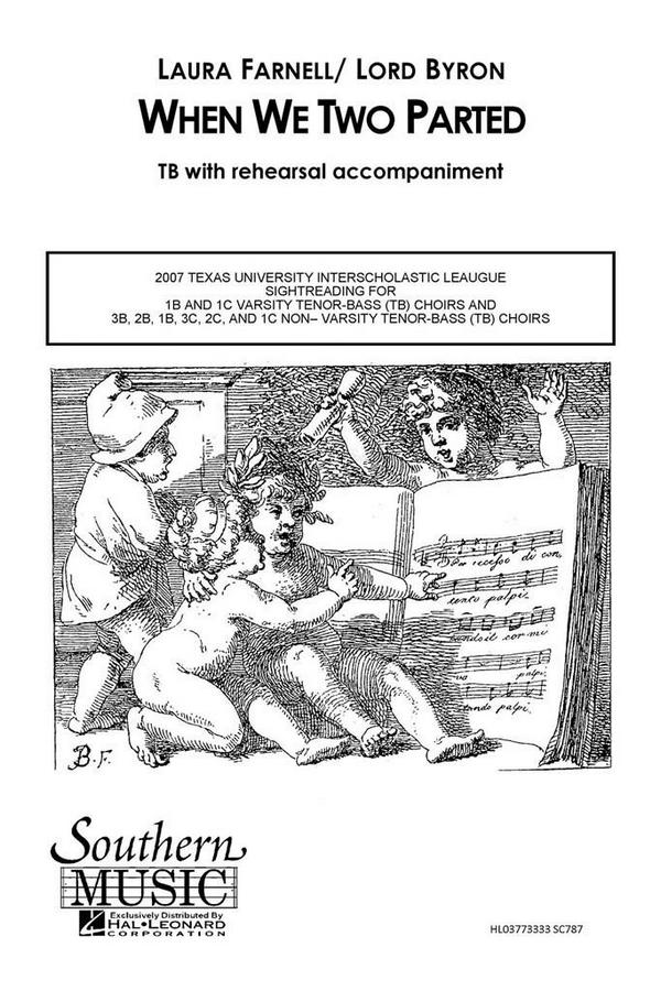 Laura Farnell When We Two Parted&nbsp;&nbsp;TB&nbsp;&nbsp;Chorpartitur